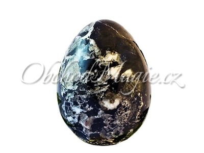 Vejce-vejce ONYX černý 7cm