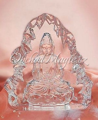 Kwan Jin-KWAN YIN křišťálové sklo 17cm